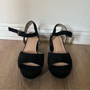 Black Women's block heels